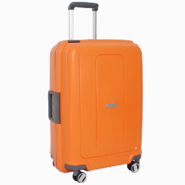 Jual Navy Club Tas Koper Frame -PP 4 Roda Putar Kunci TSA-CICH Size 24 Inch - Orange Murah