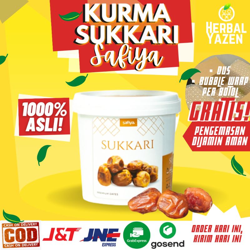 

Kurma Sukari Ember 850 gr Safiya Original Herbal Yazen