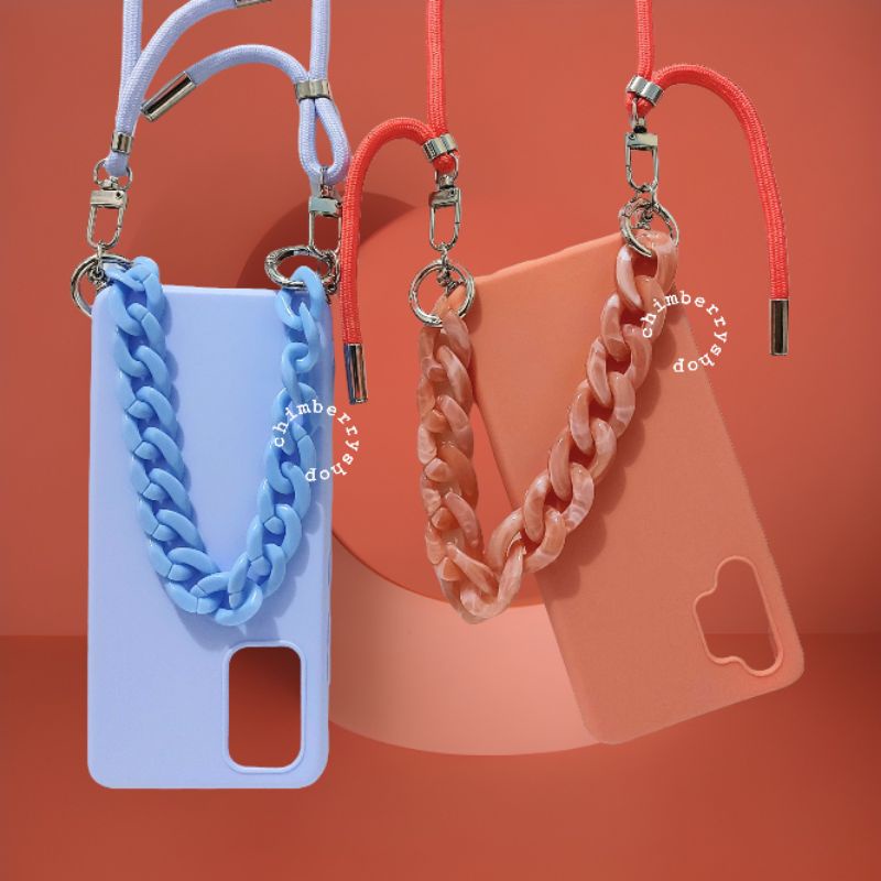 [ READY STOCK ] 3IN1 LANYARD SLING CHAIN CASE SAMSUNG GALAXY A32 4G S22 ULTRA