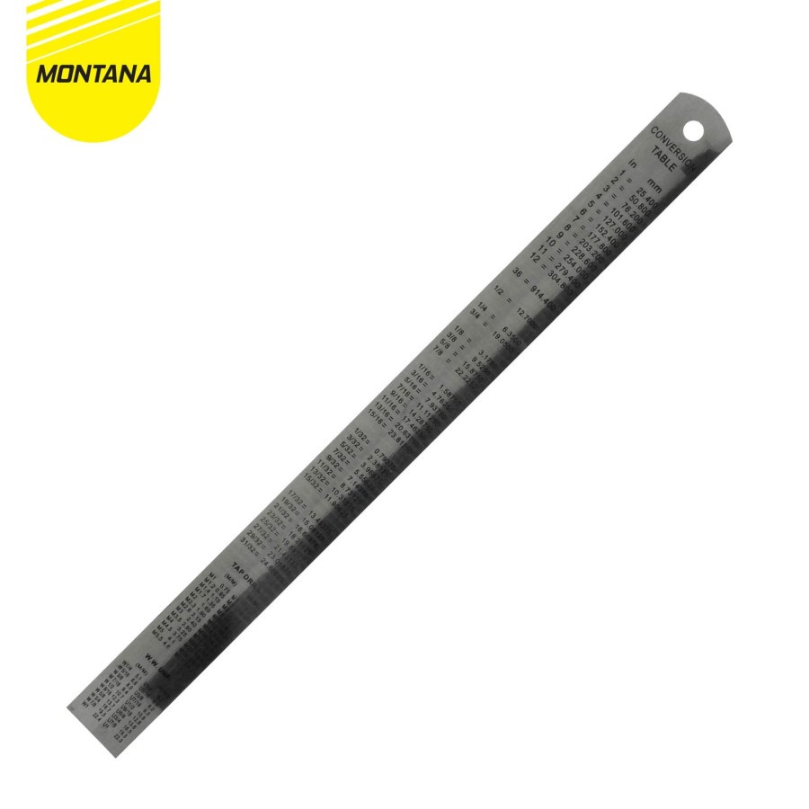 Stainless Steel Ruler / Penggaris Besi Montana 30 cm