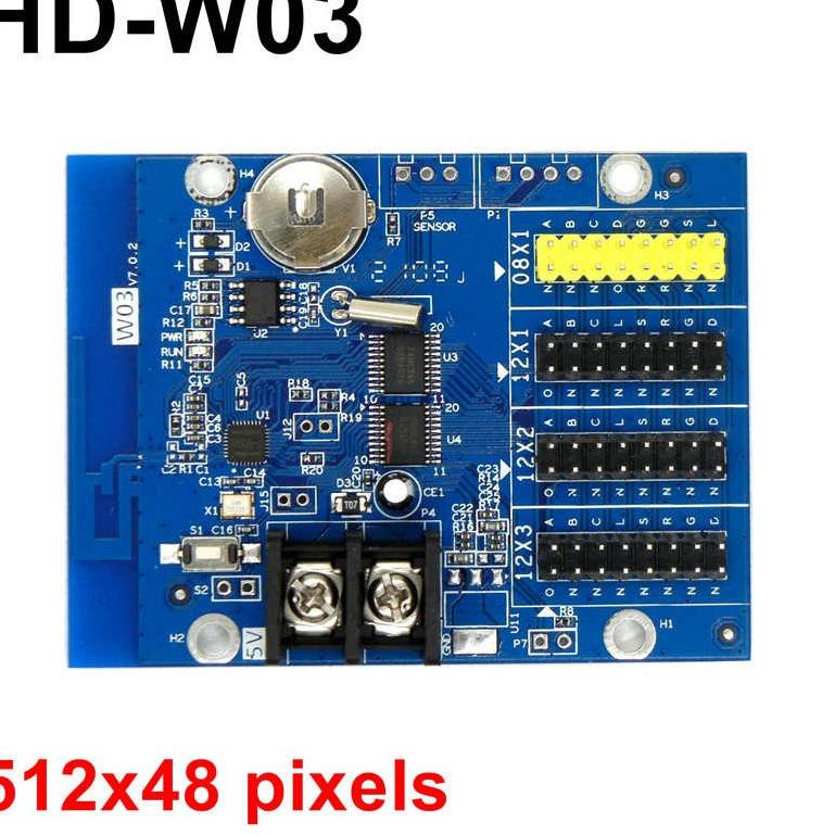Bayar Di Tempat ' Controller Huidu HD-W03 W03 Wifi Panel Modul LED P10 P4.75 P7.62 Running Text HD-W