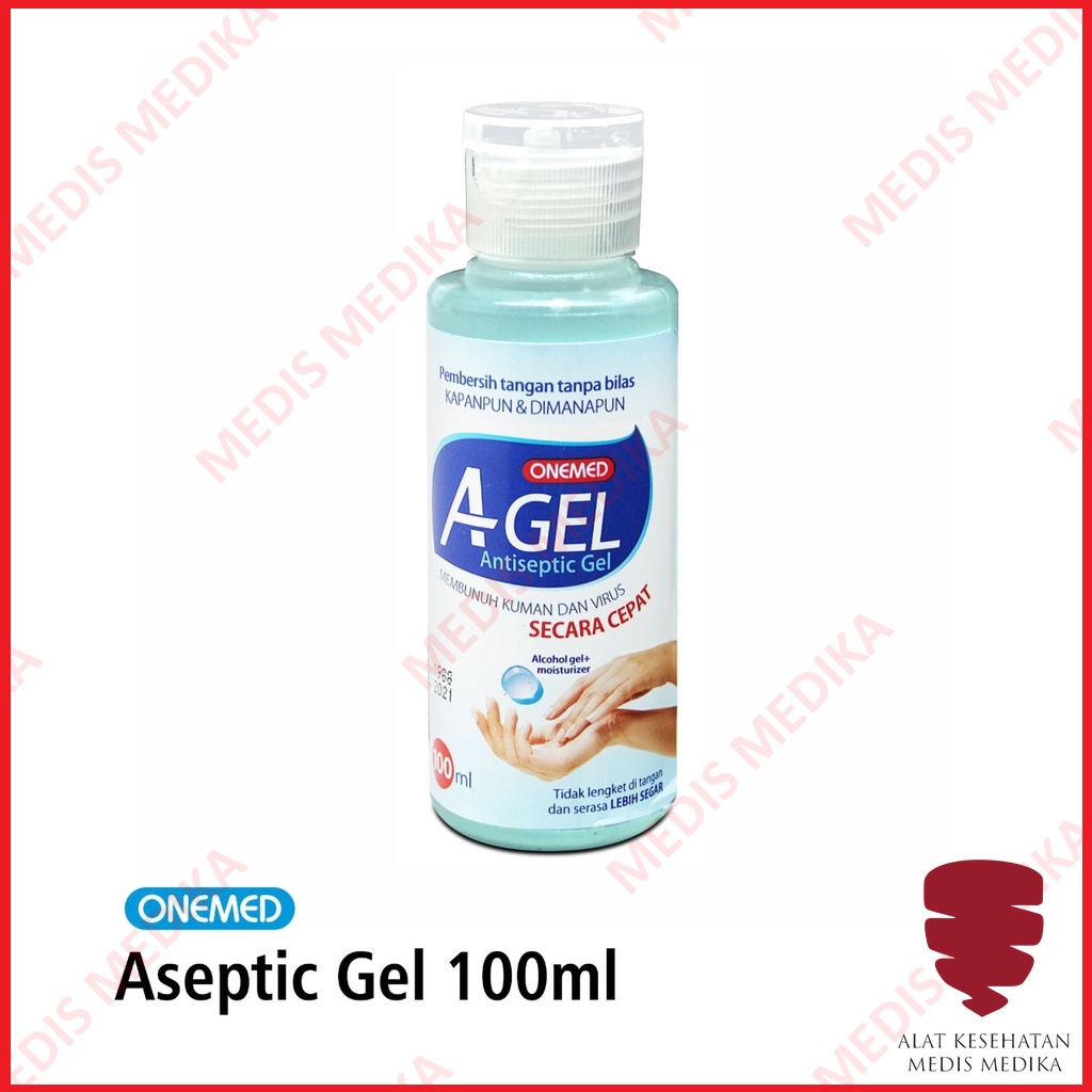 Aseptic A-Gel 100 ml Onemed Aseptic Hand Sanitizer Gel Antiseptic P3K Agel 100ml