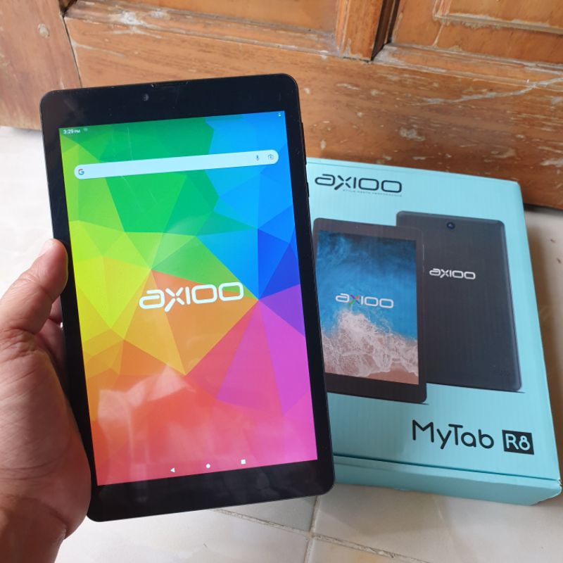 tablet axioo my tab r8 3/32 Ram 3gb rom 32gb normal lengkap siap pakai