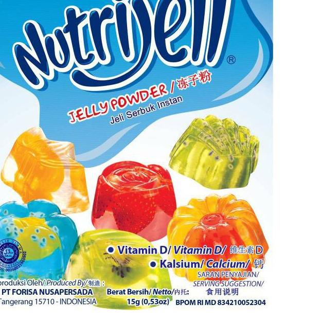 

➸ NUTRIJELL PLAIN 15GR 1 BOX ™