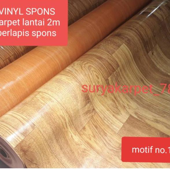 ➩ KARPET PLASTIK/KARPET LANTAI VINYL SPONS PERLAK LANTAI UKURAN L 2m TEBAL 1.2mm dijual  per 1mtr ➧
