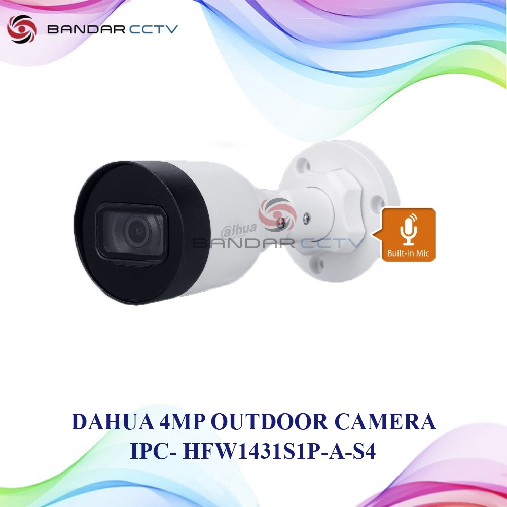 DAHUA 4MP OUTDOOR CAMERA IPC-HFW1431S1P-A-S4