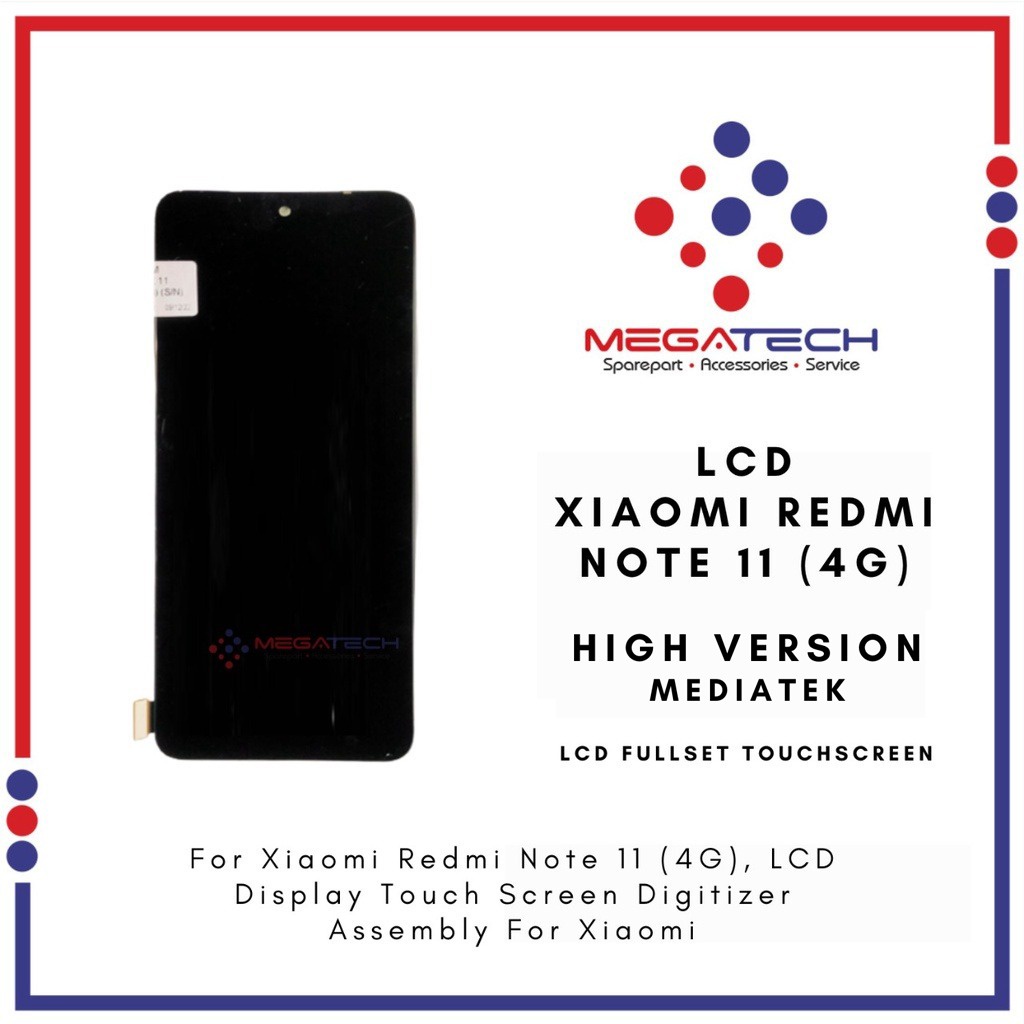 LCD Redmi Note 11 (4G) Versi Mediatek Fullset Touchscreen