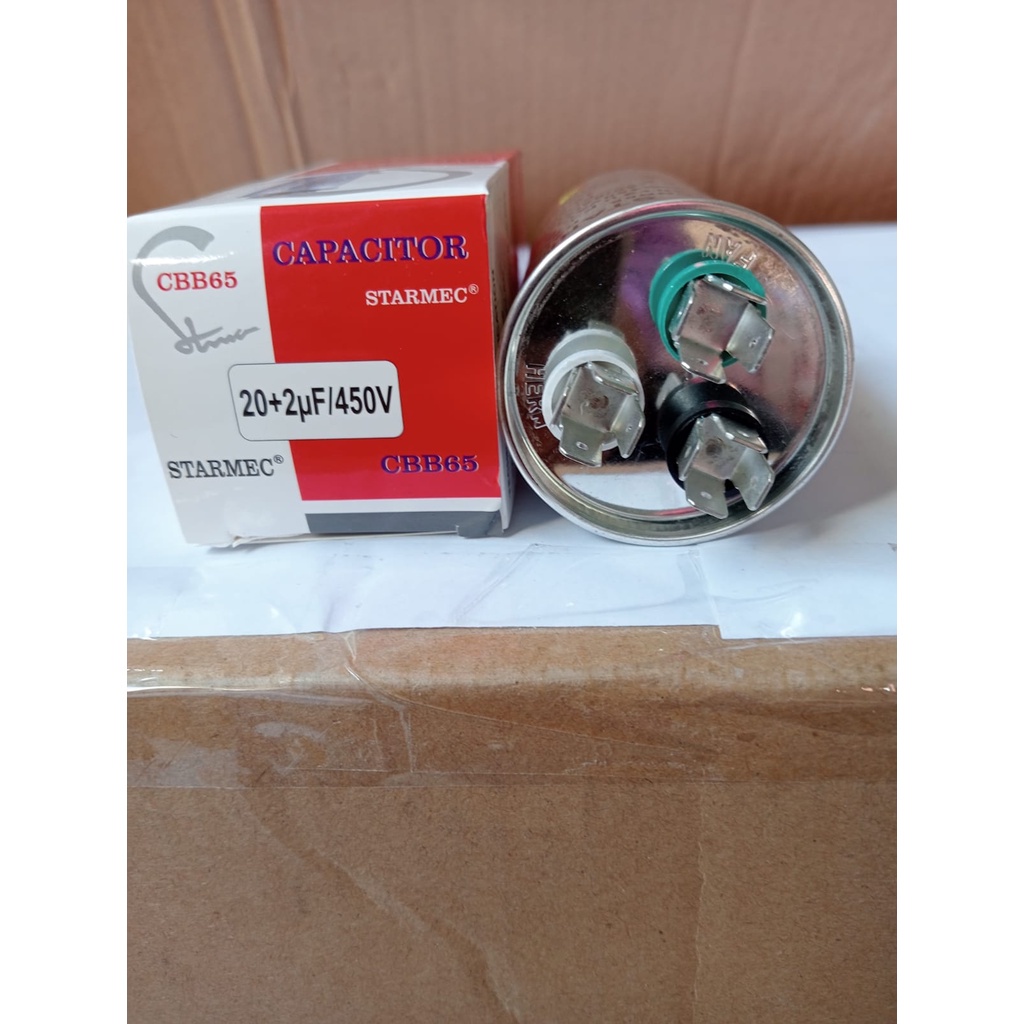 kapasitor ac  20+2 uf