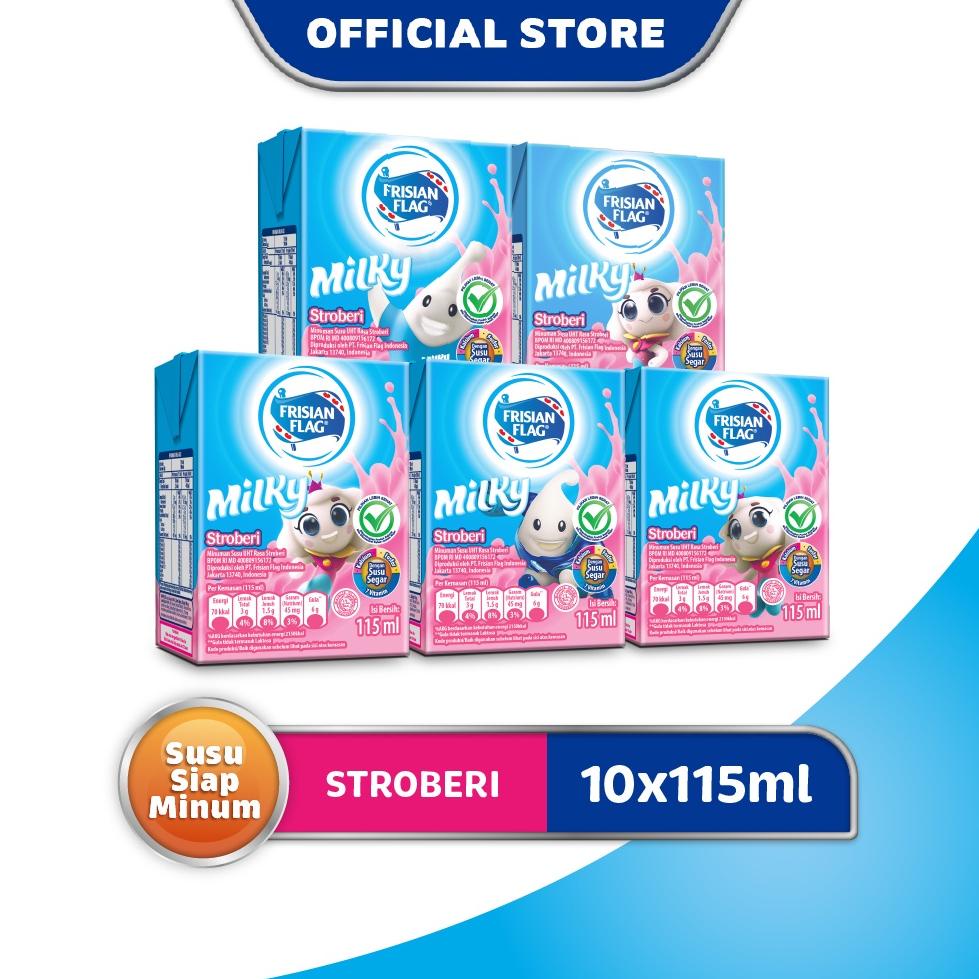 

Terlaku... Frisian Flag Susu UHT Milky Stroberi 115 mL x 10