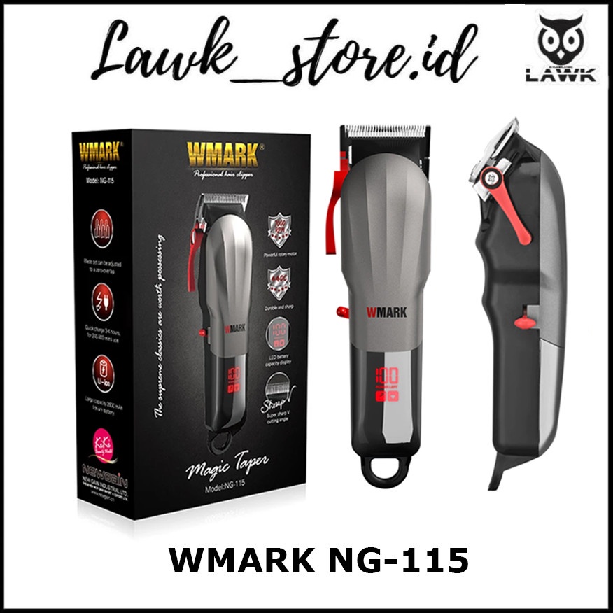 WMARK NG-115 - Professional Electric Hair Clipper Trimmer