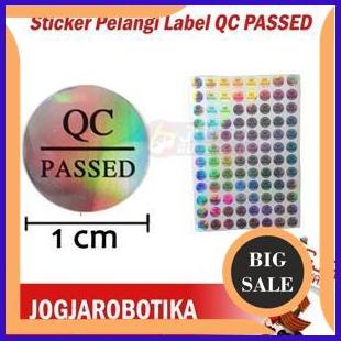 

tools Sticker Pelangi Label QC PASSED Hologram 1F3BZ3