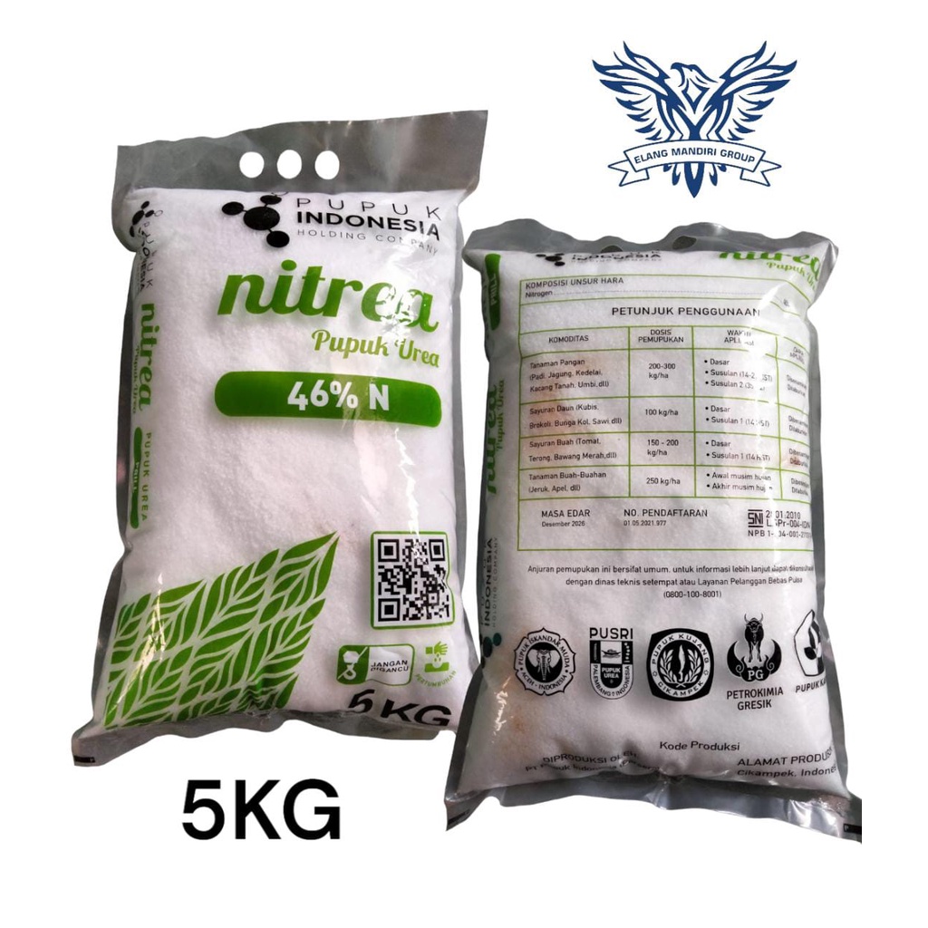 NITREA 5 KG Nitrogen 46 % Pupuk Daun dan Pertumbuhan Tanaman Pupuk Indonesia Pupuk Urea