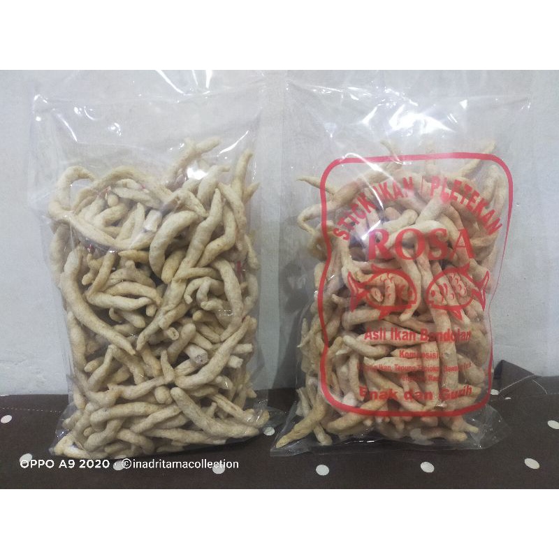 

Pletekan ikan Rosa stik ikan gurih renyah kemasan 250 gram