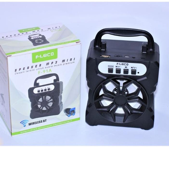 ♔ Speaker Bluetooth Fleco F-91A/F-91B Super Bass /Musik Box Bluetooth /Salon Aktif Bluetooth Radio ✵