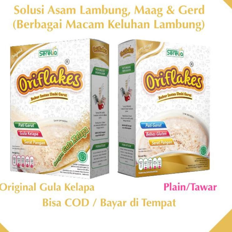 

✲ Oriflakes Original Sereal Umbi Garut Asam Lambung Maag Gerd Original 350 gram ( Bisa COD ) ✳