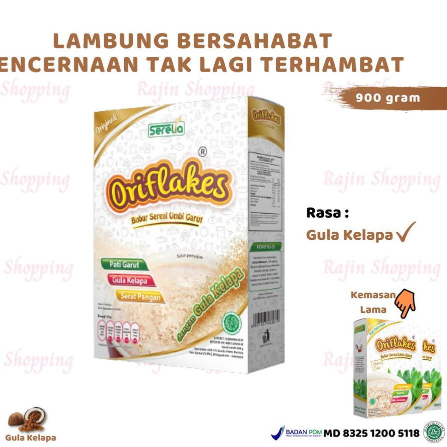 

❁ ORIFLAKES ORIGINAL 900 gram sereal umbi garut asam lambung maag gerd ➴