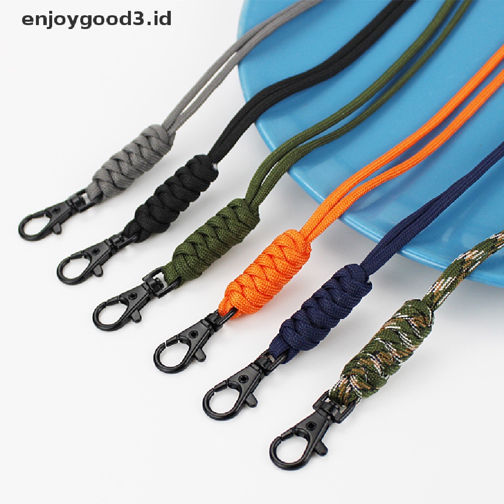 [Rready Stock] Cincin Gesper Yang Dapat Diputar Kekuatan Tinggi Cord Lanyard Gantungan Kunci Ponsel (ID)