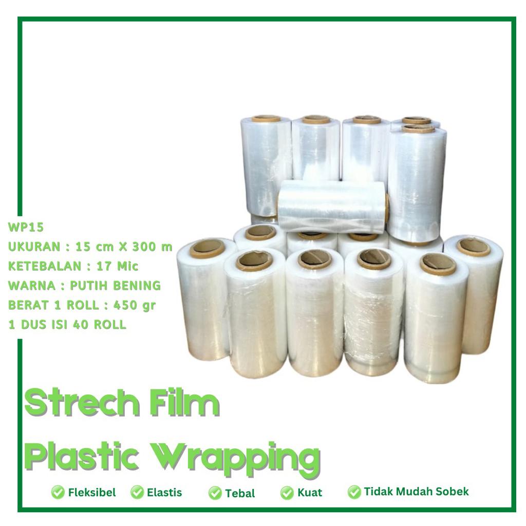 Strech Film Plastik Wrapping (WP15-1 Roll)