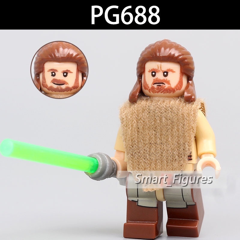 Mainan Edukasi Anak Star Wars Luke Qui-Gon Ventress Minifigure Rakitan Mainan Hadiah Ulang Tahun