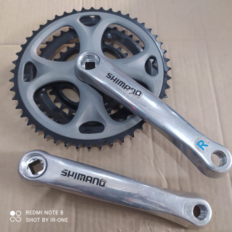 Crank shimano FC-TY33 48-38-28t 170mm bb kotak 3 speed untuk sepeda balap jadul,federal,mtb jadul vi