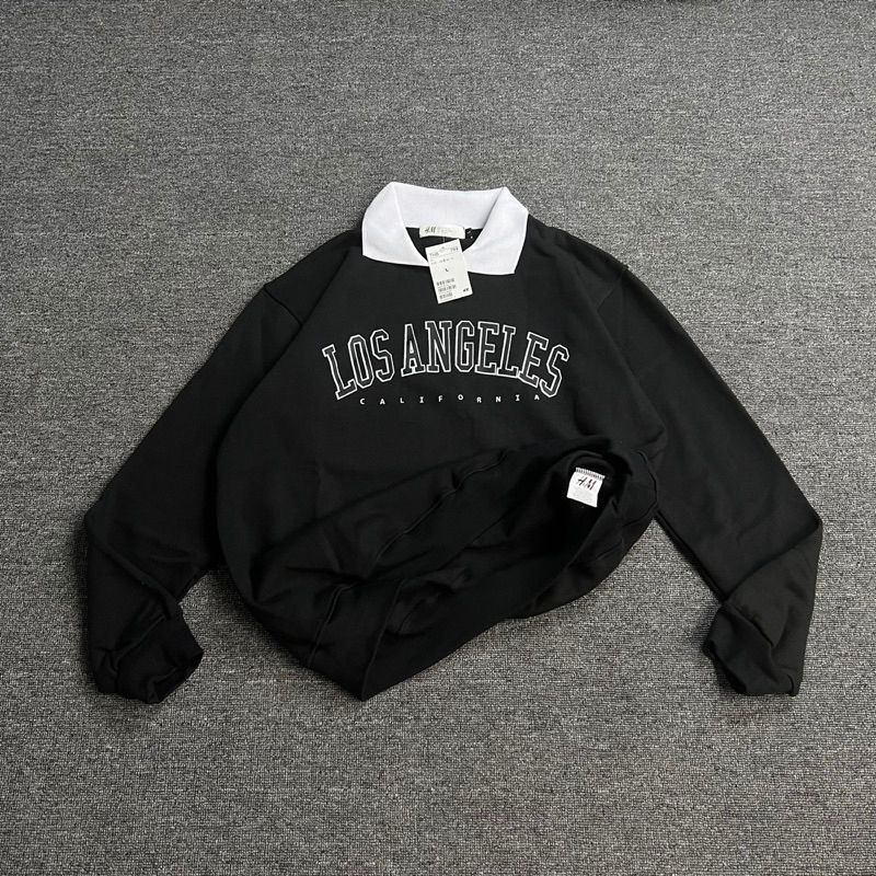 RUGBY SHIRT CREWNECK LOS ANGELES CALIFORNIA FULL TAG