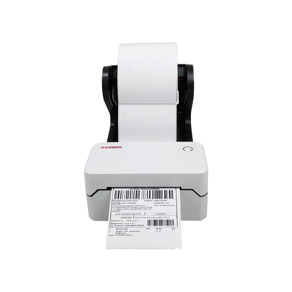 PRINTER BARCODE THERMAL KASSEN DT 369 DT369 USB BLUETOOTH 80MM PRINTER RESI PENGIRIMAN