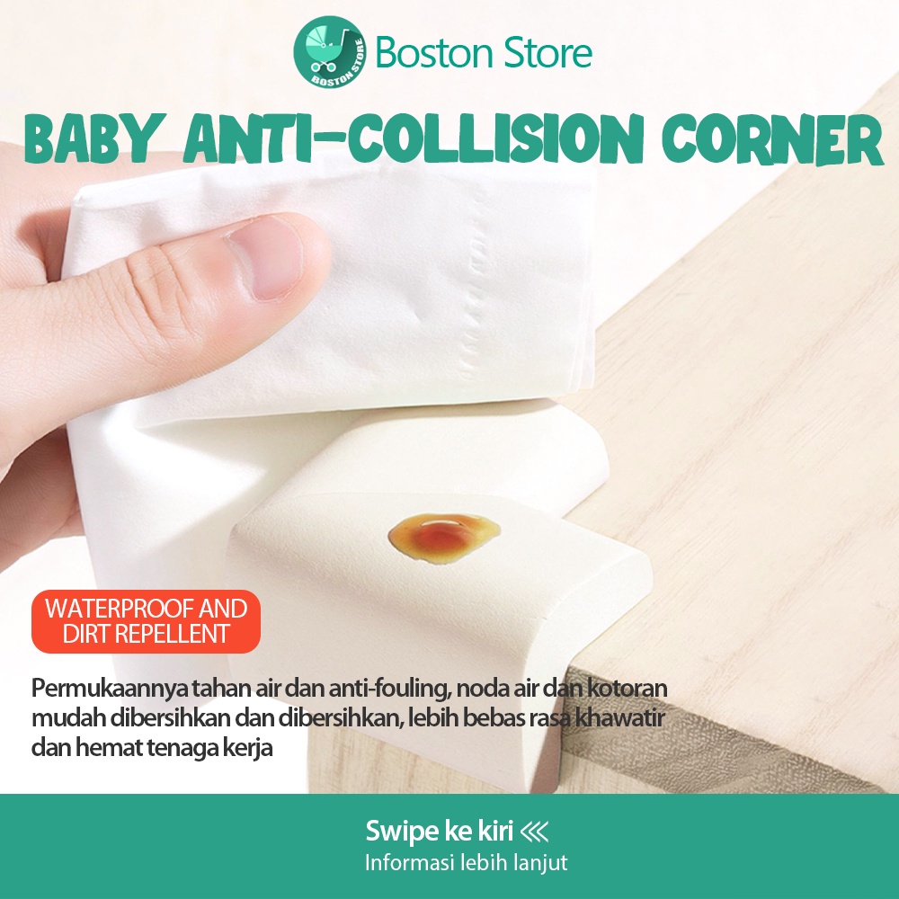 Bostonstore Pengaman sudut meja corner protector pelindung pengaman siku bentuk L / Pengaman Sudut / Pengaman Sudut Meja / Pengaman Sudut meja Kaca / Pengaman Sudut Meja Pelindung Siku Meja / Pengaman Sudut Kaca / Pengaman Siku meja / Pengaman Siku