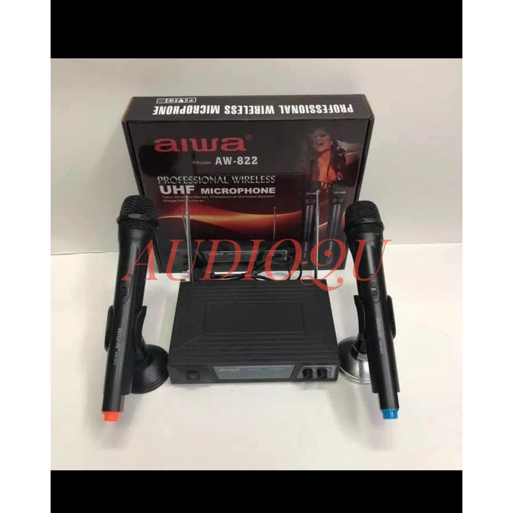 MIC AIWA AW 822 UHF / MICROPHONE WIRELESS AIWA AW-822 UHF / AW822