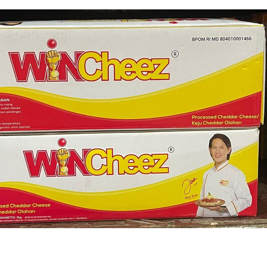 

۝ Keju Wincheez Cheddar Cheese 2kg ●