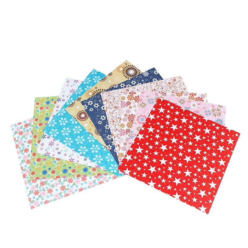 72sheets/pack 14.5cm Kertas Origami Bunga Persegi Satu Sisi Motif Print Diy Handmade Bahan