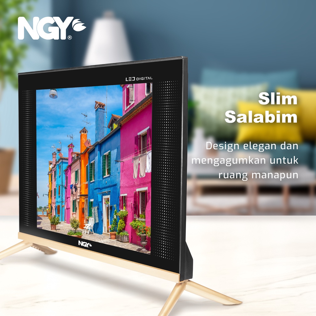 TV Digital HD 17 inch TV LED Digital Televisi HDMI USB Garansi Resmi 1 Tahun