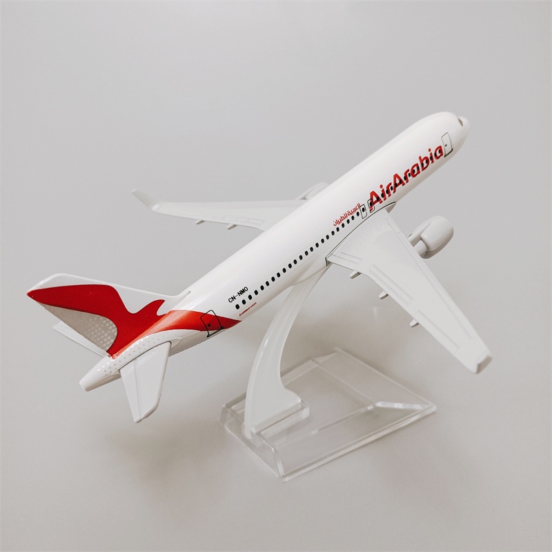 Air Arabia Airbus 320model Pesawat Diecast Arabian Airlines A320 Alloy Pesawat Terbang Dengan Display Stand