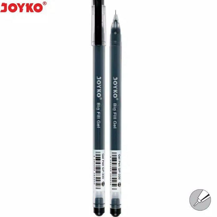 

V91 (12pc)Gel Pen Pulpen Pena Joyko GP-330 Big Fill Gel 0.5 mm PALING BAGUS ㆄ