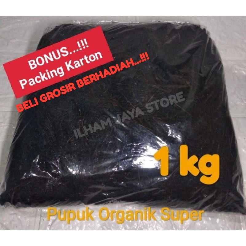 pupuk organik 1kg / pupuk Kompos. siap pakai