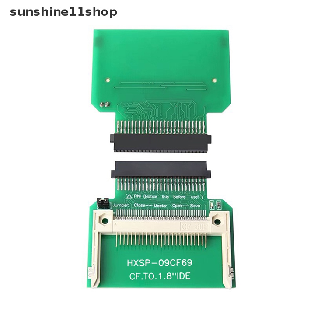 Sho CF Card To 1.8 &quot;IDE 50pin Converter Adapter CF Card Hardisk Adaptor Kartu Riser Tahan Lama N