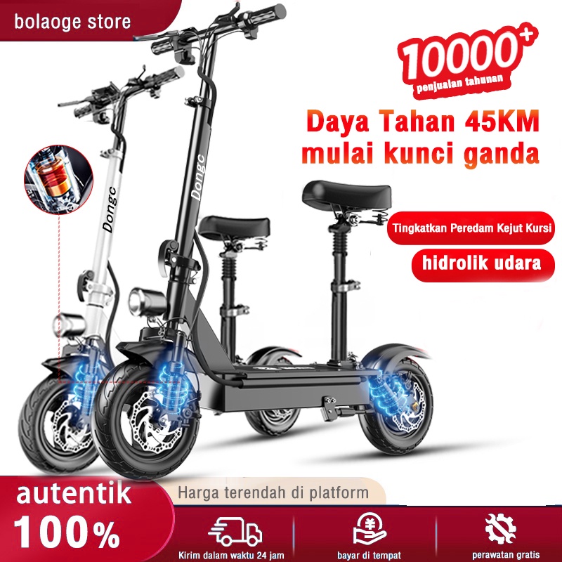 Sepeda Lipat 12 Inci Ban Vakum , Skuter Listrik Resmi Premium Dapat Dilipat Tahan Air Tampilan Kecep