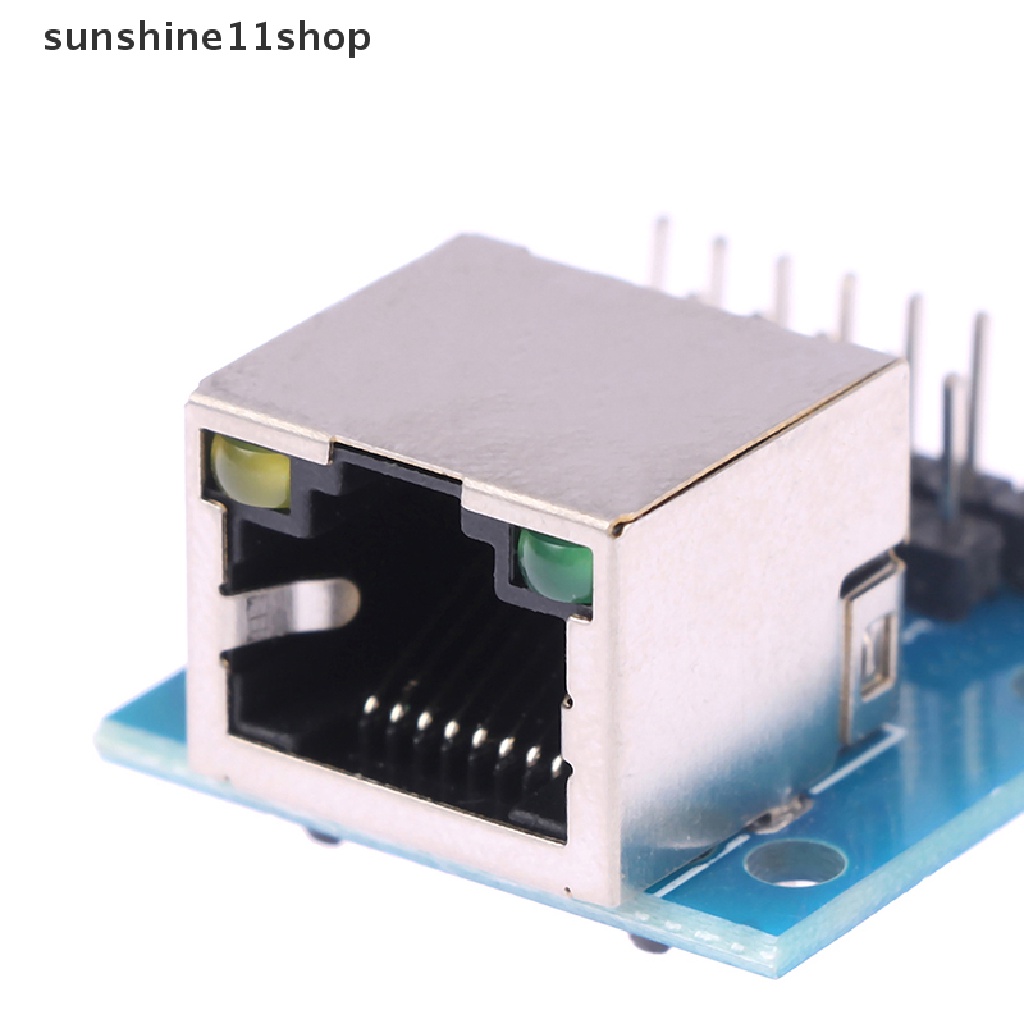 Sho RJ45 Network Port Adapter Kepala Kristal Female Socket Circuit Board Dengan Lampu N