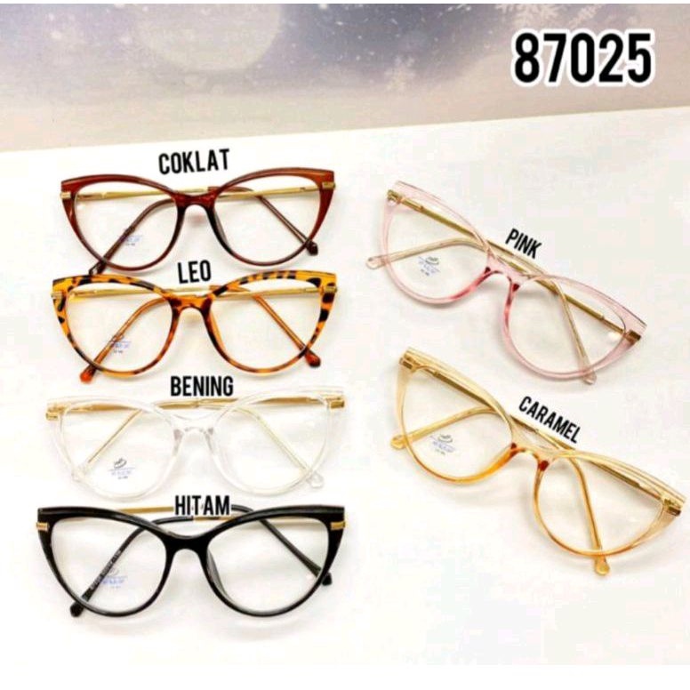 KACAMATA PHOTOCROMIC WANITA ANTI RADIASI (97025) FRAME LENSA MINUS