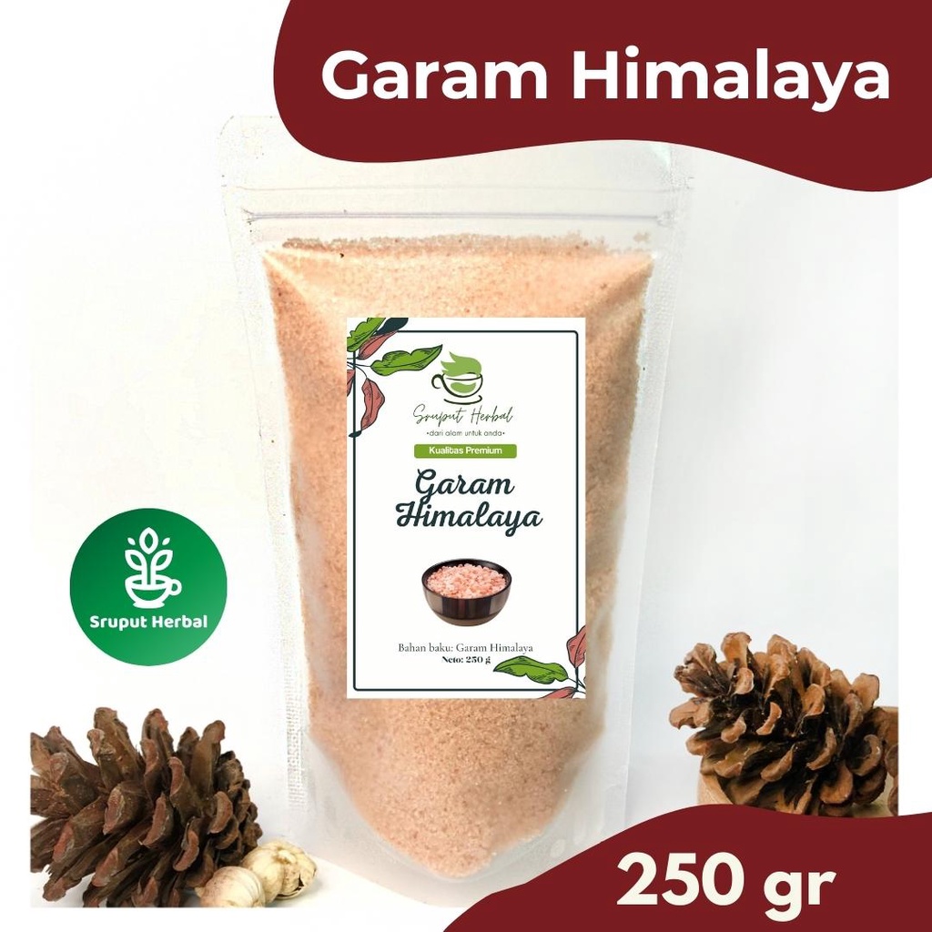 250gr Garam Himalaya Himalayan Salt Murni Kualitas Premium Rempah JSR Sruput Herbal [COD]