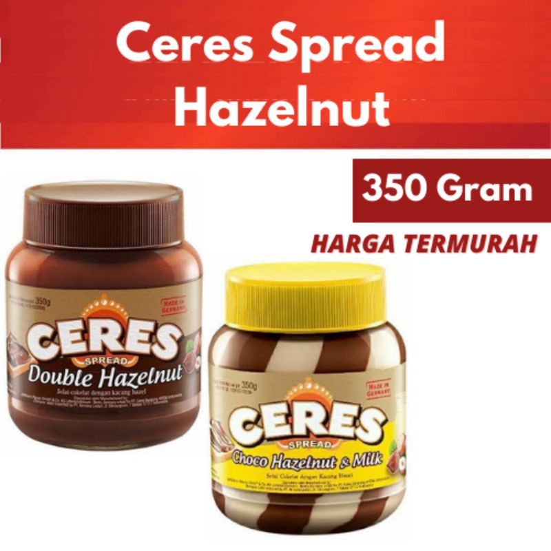 

Selai Ceres Spread 350g Double Hazelnut | Choco Hazelnut & Milk