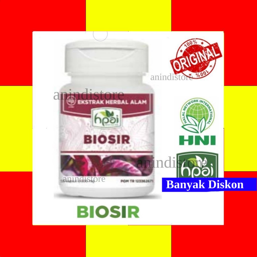 BIOSIR Suplemen Kesehatan Herbal Alami untuk Membantu meringankan gejala wasir dengan ekstrak Temula