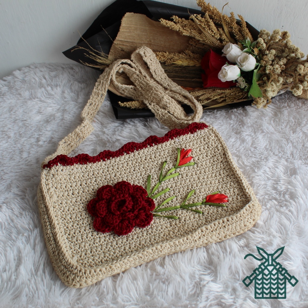 Amelia sling bag rajut