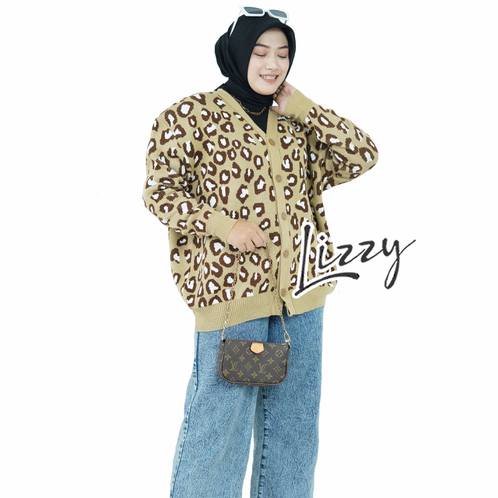 Lizzy - KNITWEAR CARDIGAN LEOPARD PREMIUM