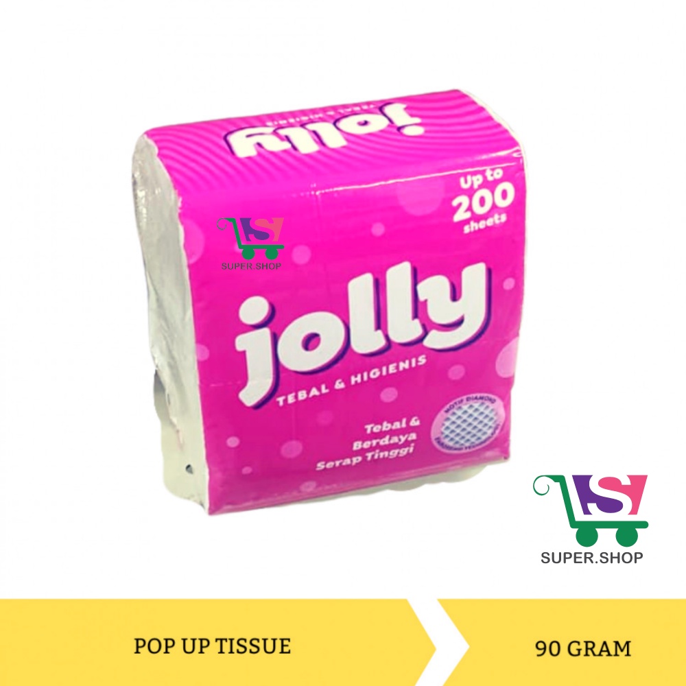 Tissue Jolly Tisu Pop Up Meja 200 Sheets