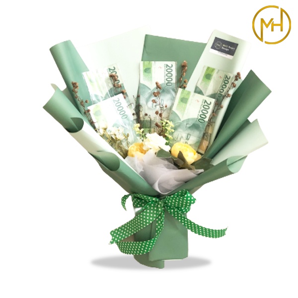 [MHDT04] Bouquet | buket Uang 2000/10000/20000 Mix Snack/Artificial Flower