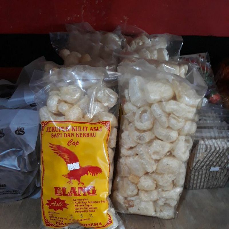 

KERUPUK KULIT ASLI netto.100gram/krupuk kulit sapi&kerbau