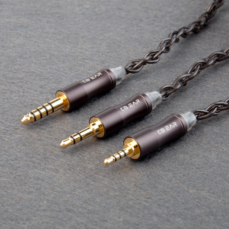 Kbear Hazy 6N Graphene+Copper-Silver Alloy Mixedly Braided Upgrade Kabel MMCX/2Pin Konektor 3.5mm/2.5mm/4.4mmPlug Earphone Wire