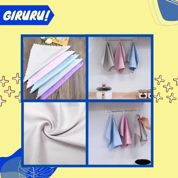 KAIN LAP PIRING ANTI MINYAK BAHAN MICROFIBER / KAIN LAP ANTI MINYAK LAP CUCI PIRING /BEST QUALITY KAIN LAP PIRING ANTI MINYAK BAHAN MICROFIBER KAIN LAP ANTI MINYAK LAP CUCI PIRING / Lap Dapur Oil Proff Mudah Bilas / Pengelap Meja Lantai Segala Perlengkap