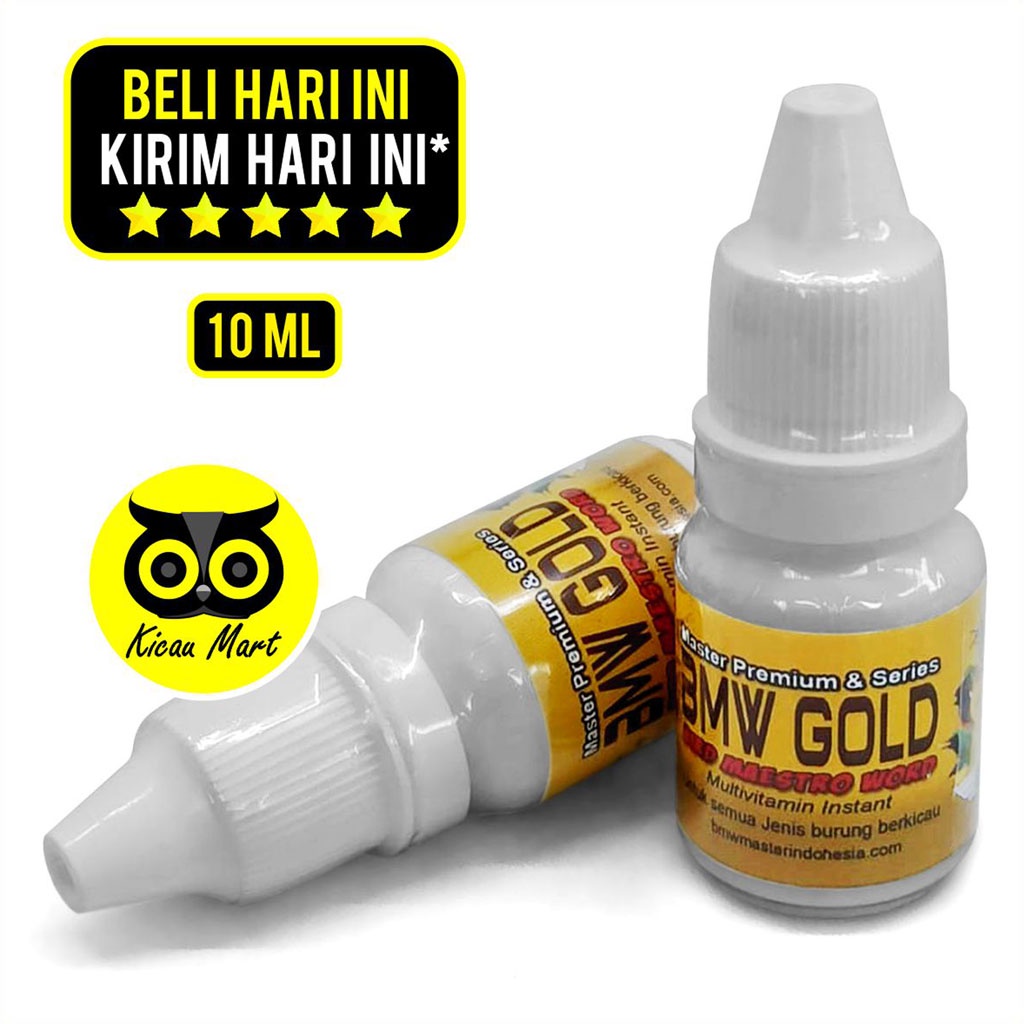 VITAMIN BMW GOLD OBAT PENGGACOR BURUNG LOVEBIRD KENARI MURAI KACER NGEKEK KONSLET GACOR GANTAREJ3