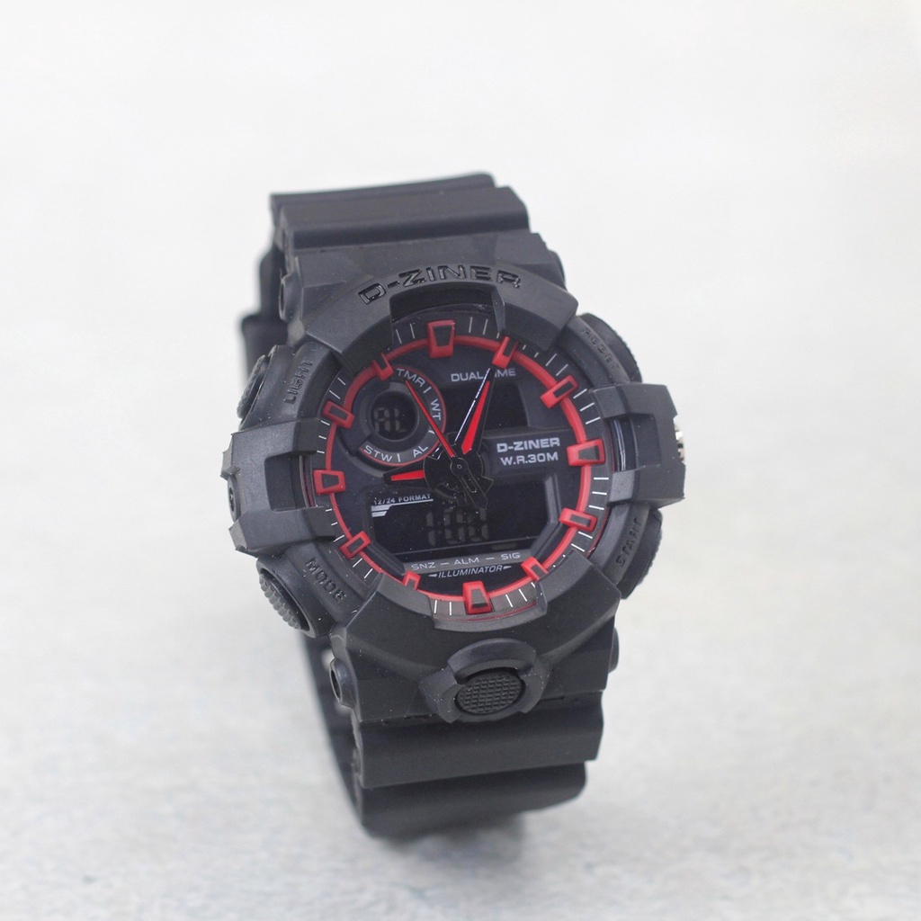 JAM TANGAN Pria DZINER D-ziner 8198 Analog Digital ORIGINAL